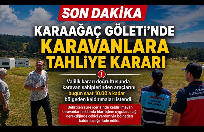 Karaağaç Göleti'nde Karavanlara Tahliye Kararı: Sahipleri Yeni Yer Arıyor