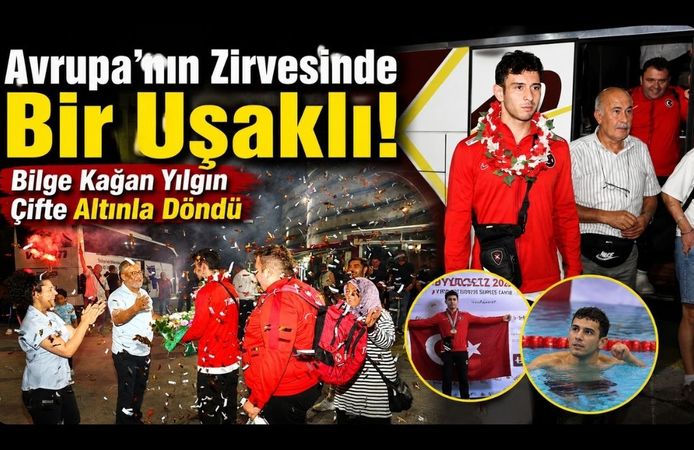 Avrupa'nın Zirvesinde Bir Uşaklı! Bilge Kağan Yılgın Çifte Altınla Döndü