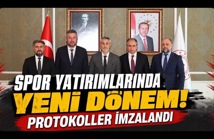 Uşak'a Spor Yatırımlarında Yeni Dönem! Protokoller İmzalandı