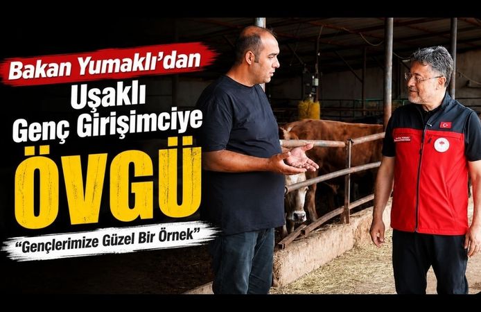 Bakan Yumaklı'dan Uşaklı Genç Girişimciye Övgü, "Gençlerimize Güzel Bir Örnek"