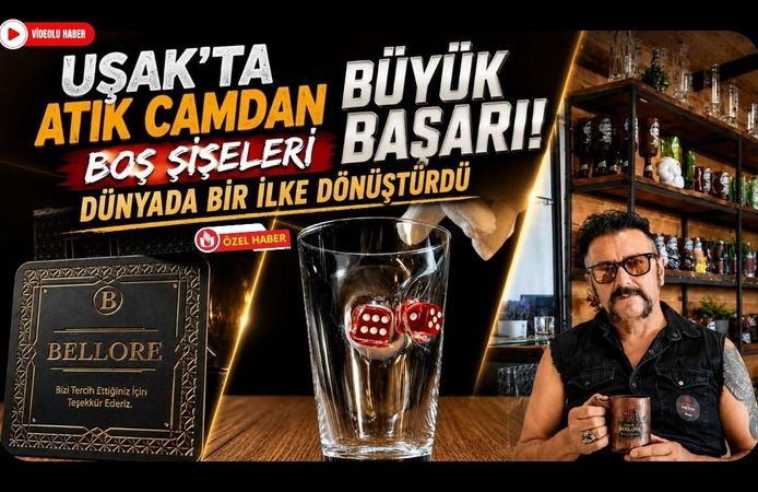 Uşak'ta Atık Camdan Büyük Başarı! Boş Şişeleri Dünyada Bir İlke Dönüştürdü