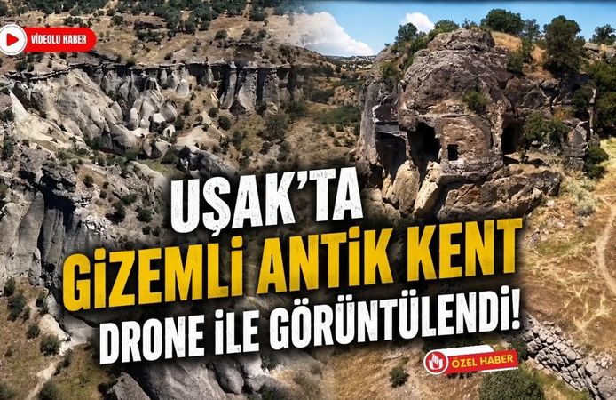 Uşak'ta Gizemli Antik Kent Drone ile Görüntülendi! Toprağın Altında Bir Medeniyet Uyuyor