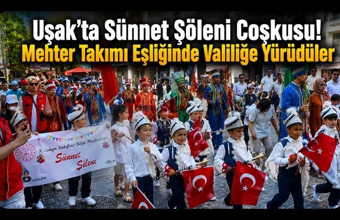 Sünnet Şöleni Coşkusu! Mehter Takımı Eşliğinde Yürüdüler