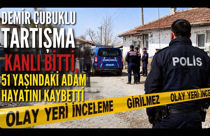Demir Çubuklu Tartışma Kanlı Bitti, 51 Yaşındaki Adam Hayatını Kaybetti