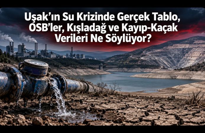 Uşak’ın Su Krizinde Gerçek Tablo, OSB’ler, Kışladağ ve Kayıp-Kaçak Verileri Ne Söylüyor?