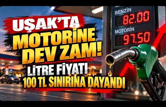 Uşak’ta Motorine Dev Zam! Litre Fiyatı 100 TL Sınırına Dayandı