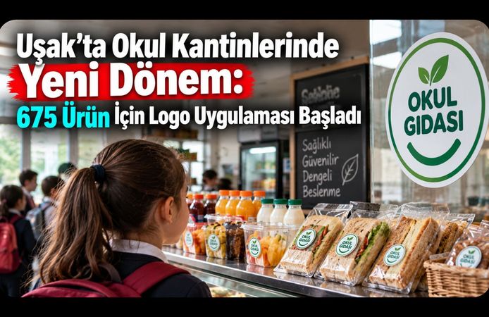Uşak’ta Okul Kantinlerinde Yeni Dönem, 675 Ürün İçin Logo Uygulaması Başladı