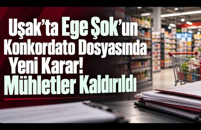 Uşak’ta Ege Şok’un Konkordato Dosyasında Yeni Karar! Mühletler Kaldırıldı