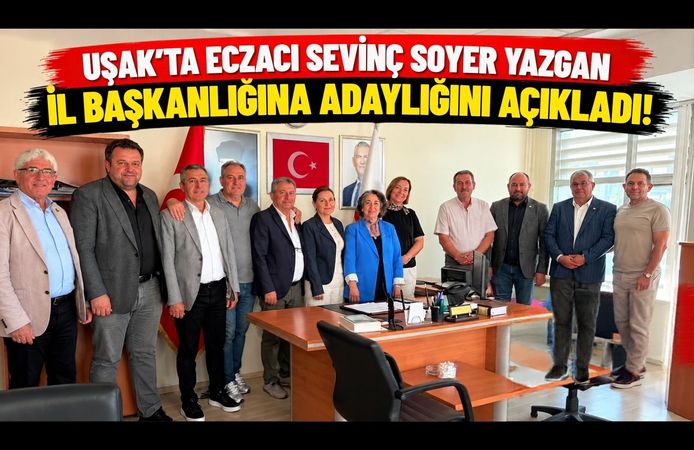 Uşak’ta Eczacı Sevinç Soyer Yazgan İl Başkanlığına Adaylığını Açıkladı!