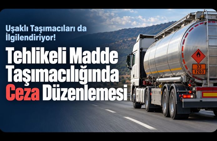 Uşaklı Taşımacıları da İlgilendiriyor! Tehlikeli Madde Taşımacılığında Ceza Düzenlemesi