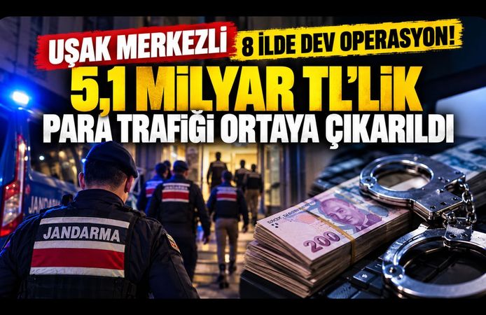 Uşak Merkezli 8 İlde Yasa Dışı Bahis Operasyonu! 5,1 Milyar TL’lik Para Trafiği Ortaya Çıkarıldı