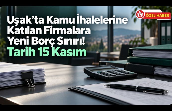 Uşak’ta Kamu İhalelerine Katılan Firmalara Yeni Borç Sınırı! Tarih 15 Kasım