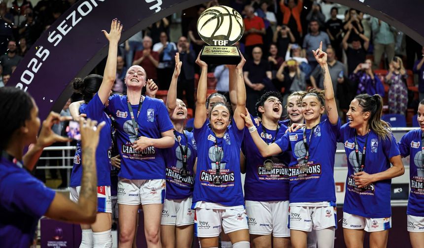 J&M Çanakkale Belediyespor TKBL'de Play-Off Şampiyonu Oldu