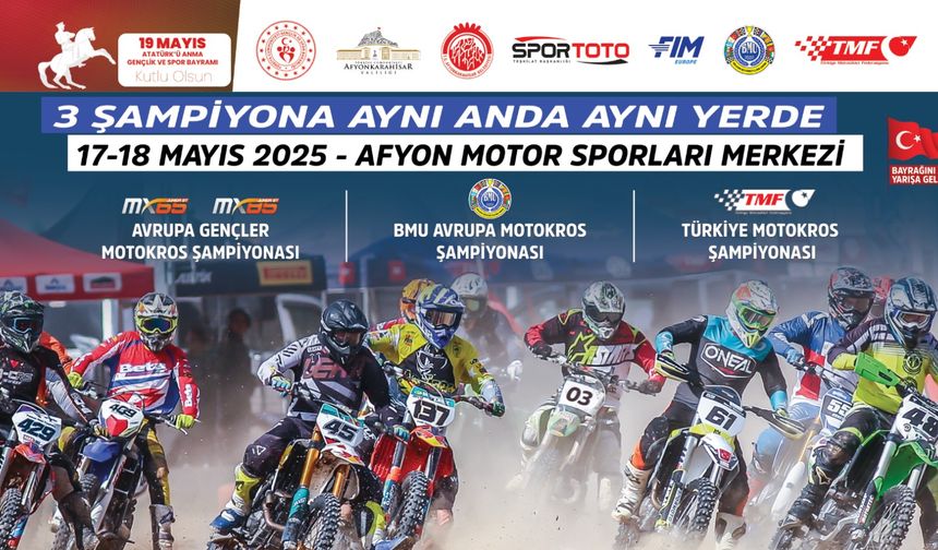 Motokros'ta İlk Randevu Afyon'da