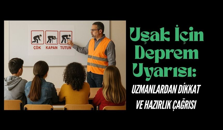Uzmanlardan Uşak İçin Deprem Uyarısı!