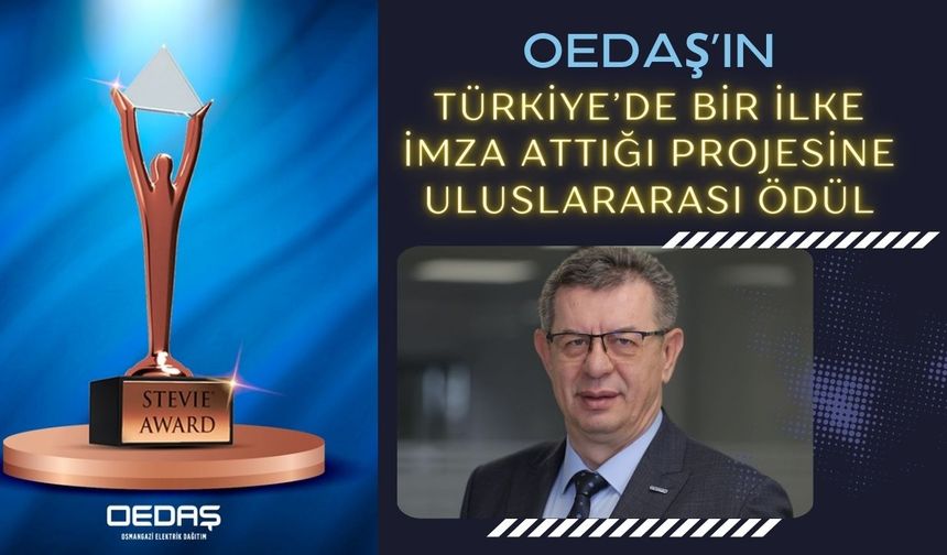 OEDAŞ’ın Türkiye’de bir ilke imza attığı projesine uluslararası ödül