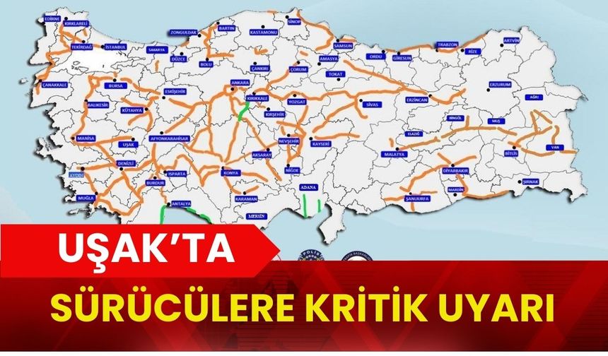 Uşak’ta Sürücülere Kritik Uyarı: Ortalama Hız İhlali Kameraları Devreye Giriyor