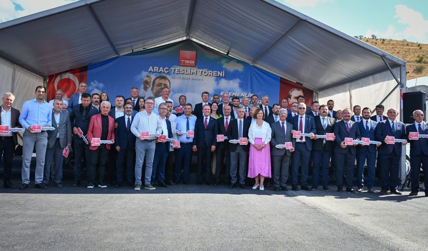 TBB’DEN 53 BELEDİYEYE 54 ARAÇ HİBESİ