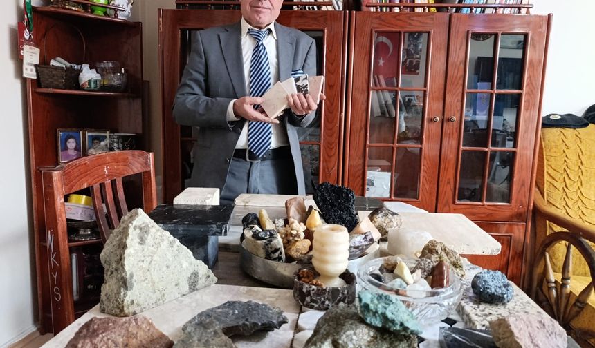 35 YILDA İNANILMAZ BİR DOĞALTAŞ KOLEKSİYONUNA SAHİP