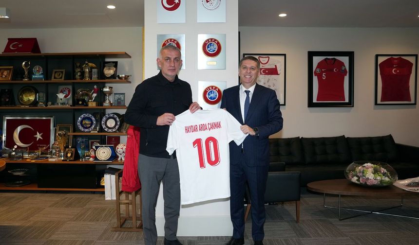 Haydar Arda Çakmak’tan TFF Başkanı Hacıosmanoğlu’na Ziyaret