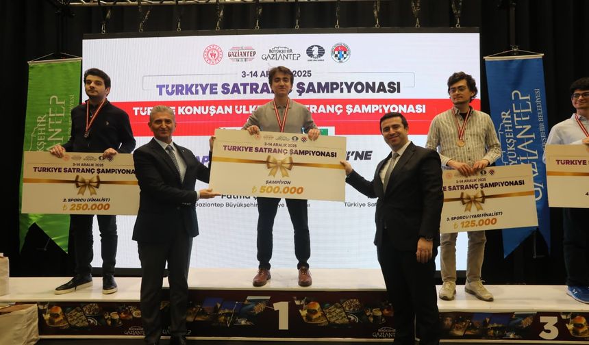 2025 Türkiye Satranç Şampiyonası Gaziantep’te Tamamlandı