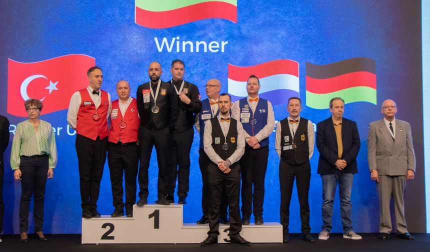 Milli Bilardocular Avrupa Şampiyonası’nda Gümüş Aldı