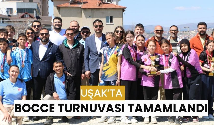 Uşak’ta Bocce Turnuvası Tamamlandı