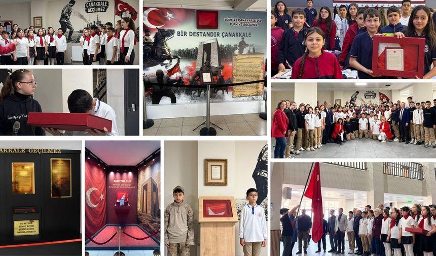 Çanakkale’den 81 İle Anlamlı Emanet: Şehitliklerde Dalgalanan Bayraklar Okullara Ulaştırıldı