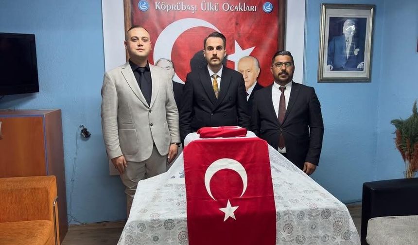 Terörle Mücadele Gazisi Halim Kaya, Köprübaşı Ülkü Ocakları Başkanı Oldu