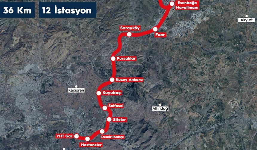 Ankara’ya Dev Metro Hamlesi: Esenboğa Havalimanı’na Aktarmasız Ulaşım Geliyor