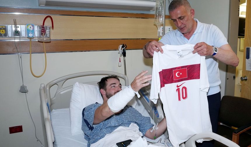TFF Başkanı Hacıosmanoğlu’ndan Yaralı Polis Memuruna Anlamlı Ziyaret