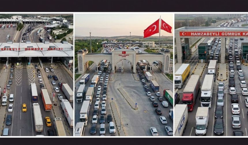 Avrupa Sınır Kapılarında Bayram Yoğunluğu Rekor Getirdi