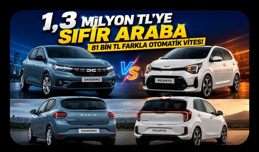 1,3 Milyon Tl’ye Sıfır Araba, 81 Bin Tl Farkla Otomatik Vites!