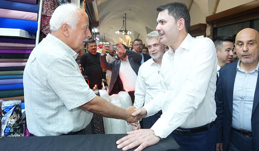 Kahramanmaraş Tarihi Kapalıçarşı Yeniden Hayat Buldu! Bakan Kurum Esnafla Buluştu