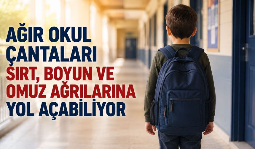 Okullar Açılmadan Velilere Uyarı: Ağır Çanta Çocuklarda Ağrıya Yol Açabilir