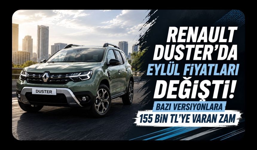 Renault Duster’da Eylül Fiyatları Değişti! Bazı Versiyonlara 155 Bin TL’ye Varan Zam