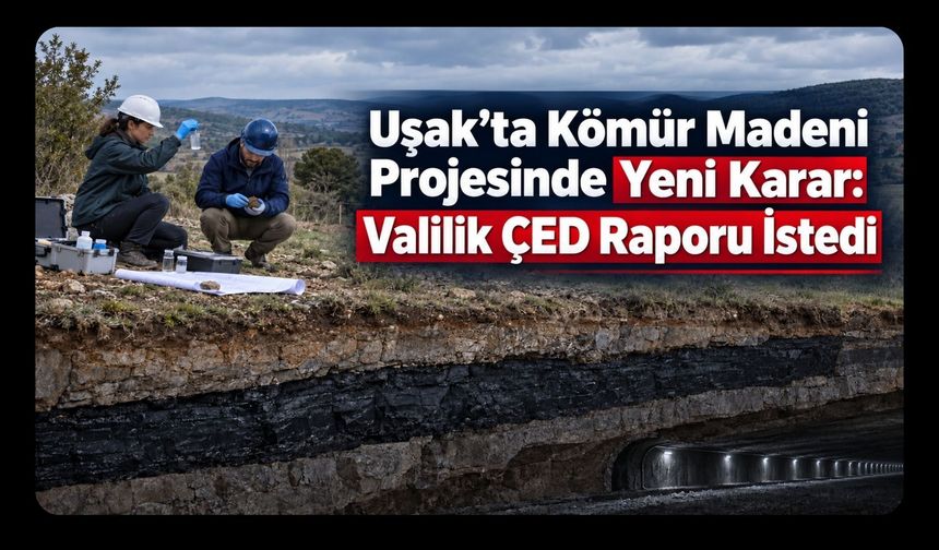 Uşak’ta Kömür Madeni Projesinde Yeni Karar: Valilik ÇED Raporu İstedi