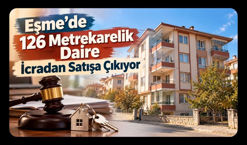 Eşme’de 126 Metrekarelik Daire İcradan Satışa Çıkıyor