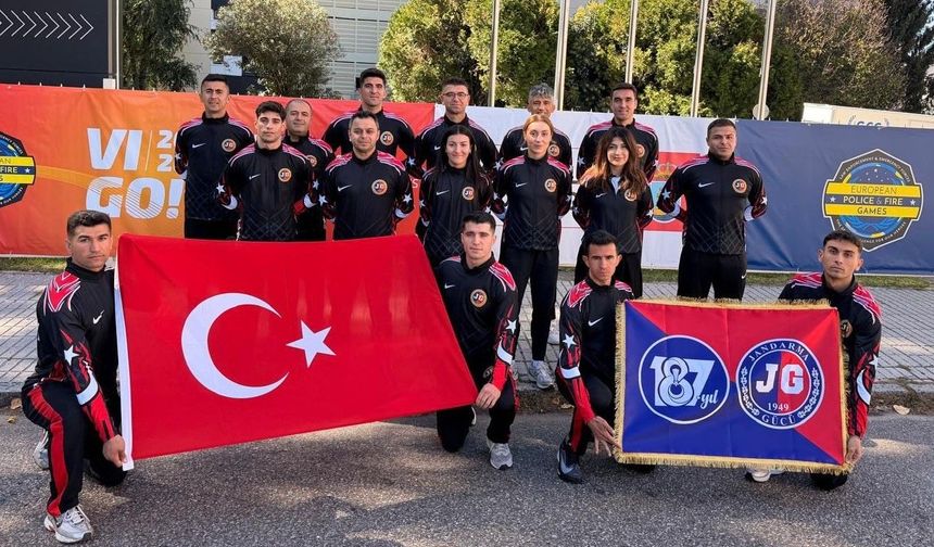 16 Sporcu, 101 Madalya! Jandarma Gücü İspanya’dan 60 Altınla Döndü