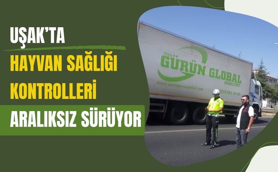 Uşak’ta Hayvan Sağlığı Kontrolleri Aralıksız Sürüyor