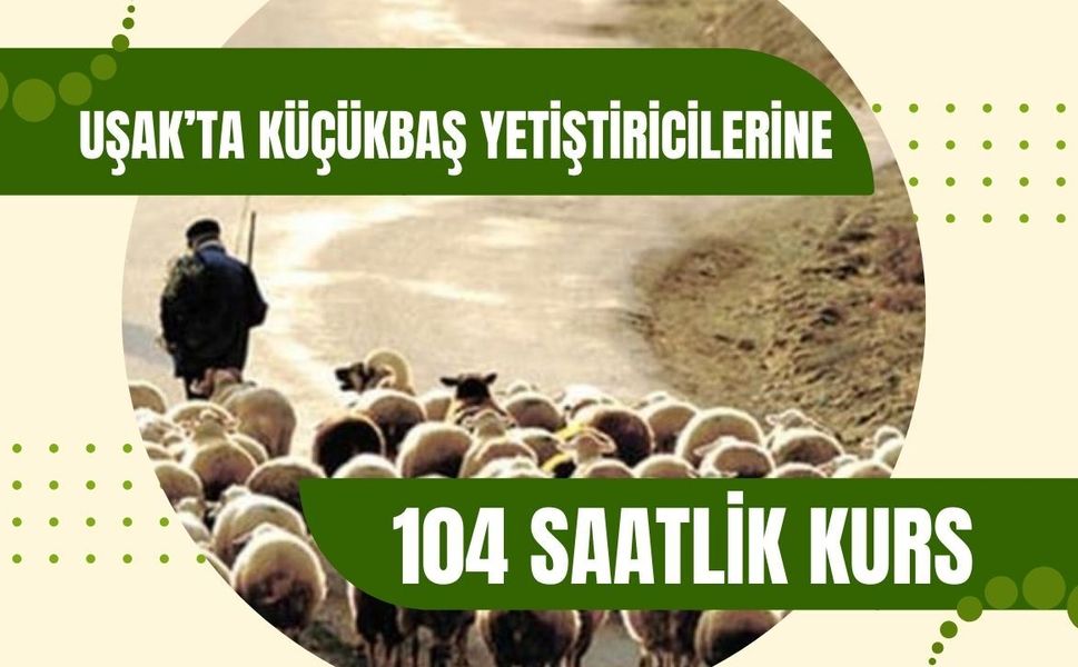 Uşak’ta Küçükbaş Yetiştiricilerine 104 Saatlik Kurs