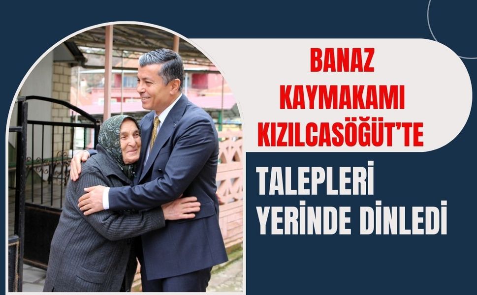 Banaz Kaymakamı Kızılcasöğüt’te Talepleri Yerinde Dinledi