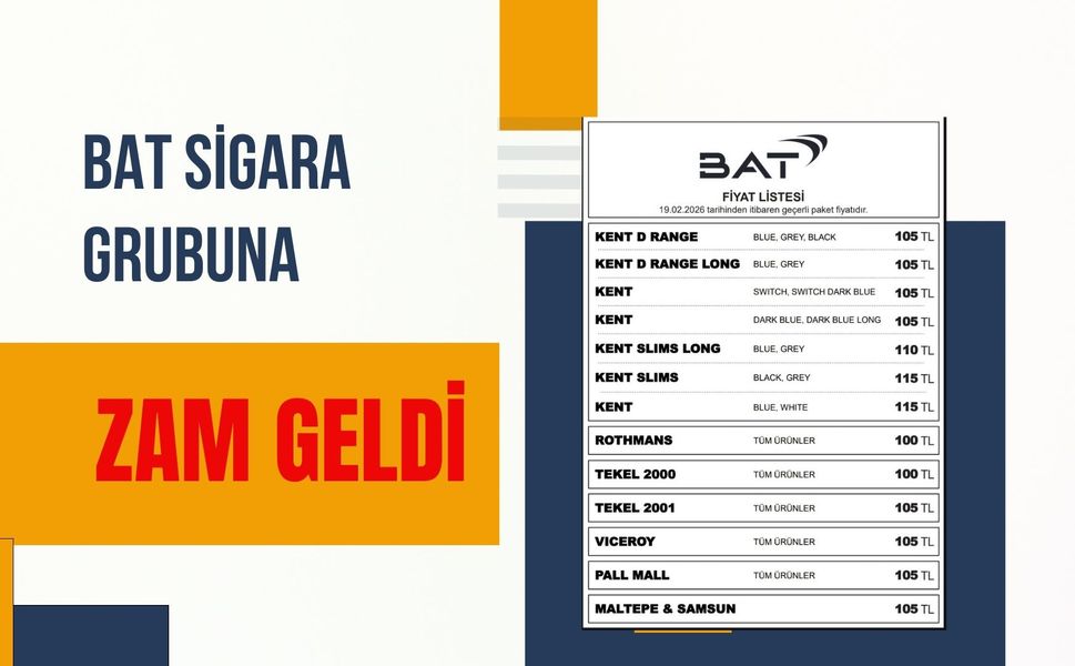 BAT Sigara Grubu Fiyatlara Zam Geldi