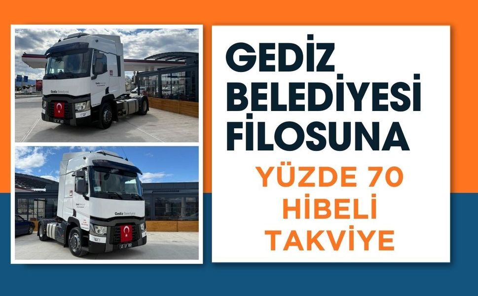 Gediz Belediyesi Filosuna Yüzde 70 Hibeli Takviye