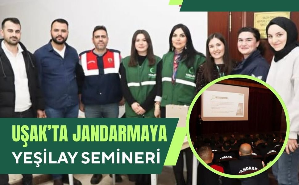 Uşak’ta Jandarmaya Yeşilay Semineri