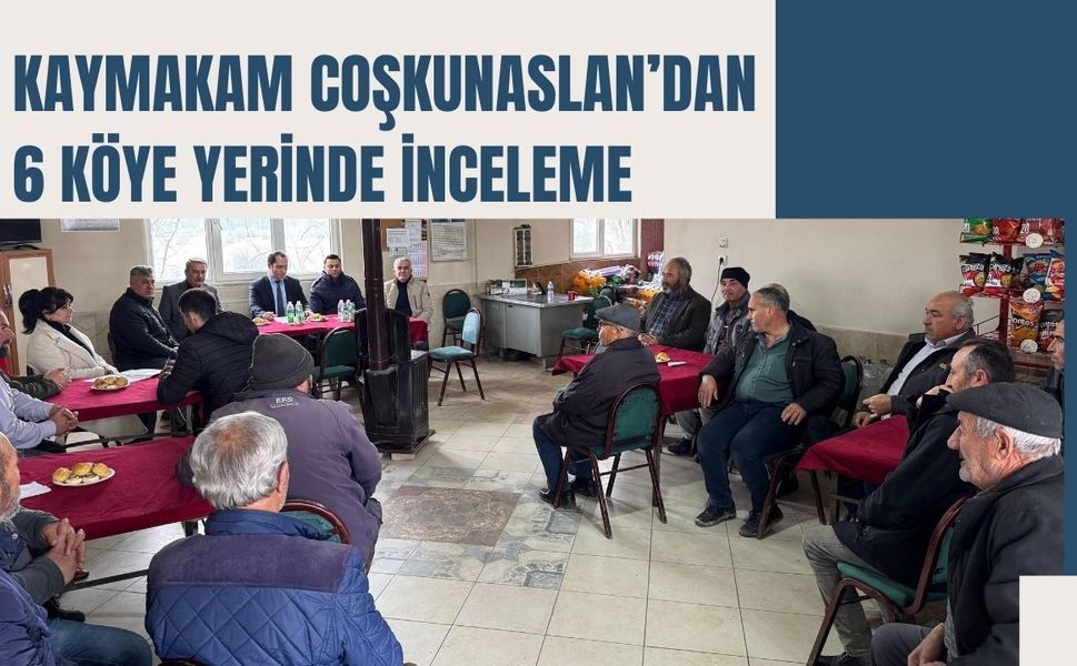 Kaymakam Coşkunaslan’dan 6 Köye Yerinde İnceleme