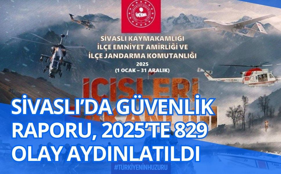 Sivaslı’da Güvenlik Raporu, 2025’te 829 Olay Aydınlatıldı