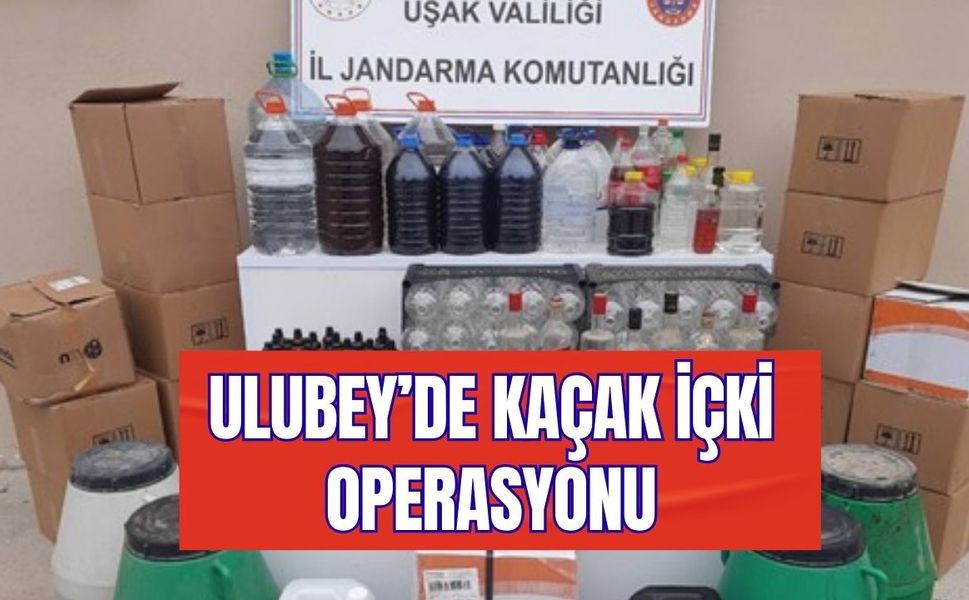 Ulubey’de Kaçak İçki Operasyonu