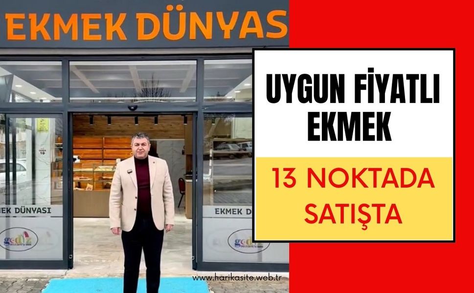 Uygun Fiyatlı Ekmek 13 Noktada Satışta