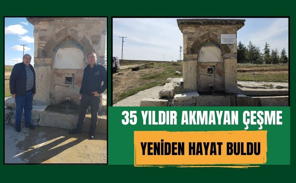 35 Yıldır Akmayan Çeşme Yeniden Hayat Buldu